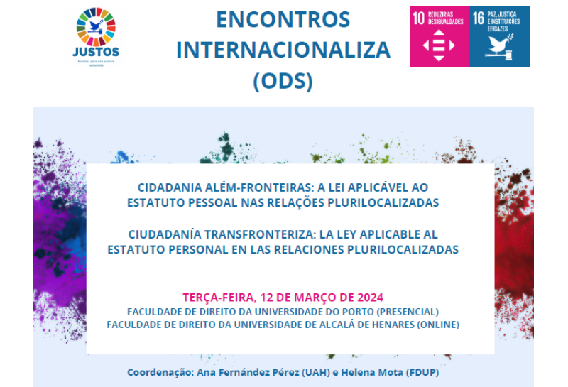 Participación en el encuentro internacional "Ciudadanía transfronteriza: la ley aplicable al estatuto personal en las relaciones plurilocalizadas"